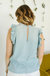 Kalliope Ruffle Tank In Light Blue