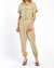 Soluna Utility Jumpsuit In Khaki - Khaki