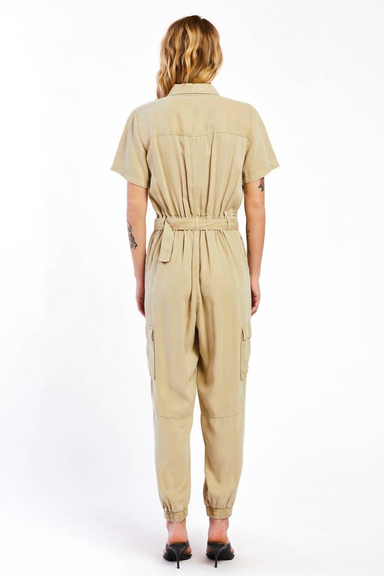 Soluna Utility Jumpsuit In Khaki