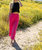 Wide Leg Pants In Hot Pink