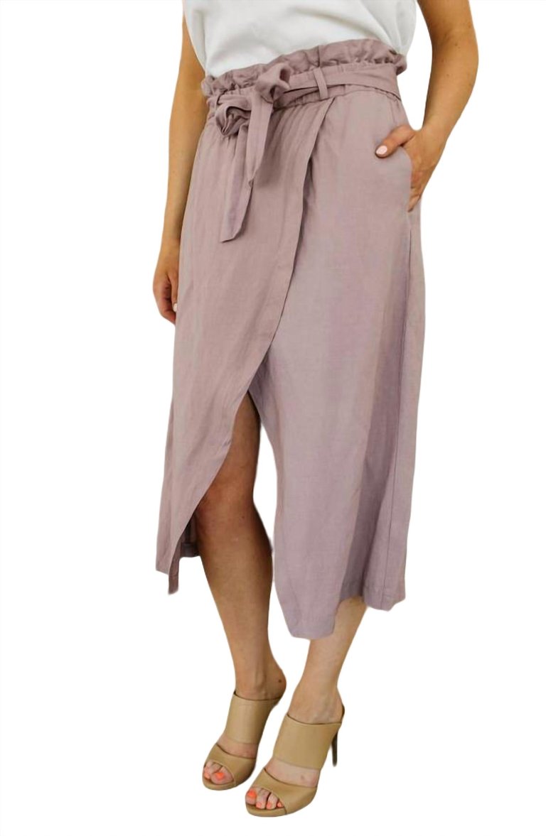 Zenya Wrap Skirt In Mauve