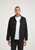 Longer Classic Black Denim Jacket with Mercury Foil