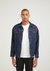 Longer Indigo Denim Jacket with Mercury Foil