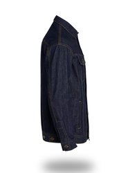 Longer Indigo Denim Jacket