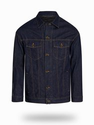 Longer Indigo Denim Jacket - Indigo Denim