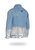 Longer Light Wash Denim Jacket with Mercury Foil