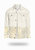 Longer Off-White Denim Jacket with Champagne Gold Foil