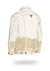 Longer Off-White Denim Jacket with Champagne Gold Foil