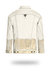 Longer Off-White Denim Jacket with Champagne Gold Foil
