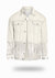 Longer Off-White Denim Jacket with Mercury Foil