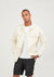 Longer Off-White Denim Jacket with Midnight Oil Foil