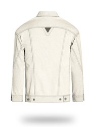 Longer Off-White Denim Jacket