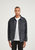 Longer Washed Black Denim Jacket with Mercury Foil