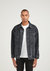 Longer Washed Black Denim Jacket with Mercury Foil