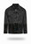 Longer Washed Black Denim Jacket With Midnight Oil Foil - Washed Black Denim