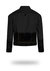 Shorter Classic Black Denim Jacket with Midnight Oil Foil