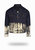 Shorter Indigo Denim Jacket with Champagne Gold Foil