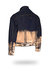 Shorter Indigo Denim Jacket with Rose Gold Foil