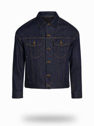 Shorter Indigo Denim Jacket - Indigo Denim