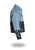 Shorter Light Wash Denim Jacket with Midnight Oil Foil