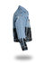 Shorter Light Wash Denim Jacket with Midnight Oil Foil