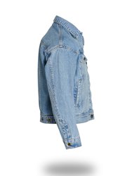 Shorter Light Wash Denim Jacket