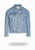 Shorter Light Wash Denim Jacket - Light Wash Denim