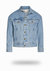 Shorter Light Wash Denim Jacket - Light Wash Denim