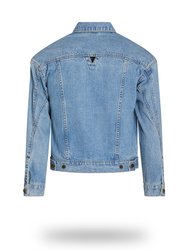 Shorter Light Wash Denim Jacket