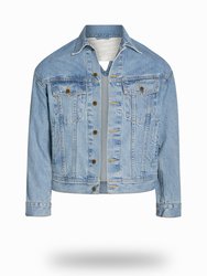 Shorter Light Wash Denim Jacket