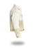 Shorter Off-White Denim Jacket with Champagne Gold Foil