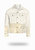 Shorter Off-White Denim Jacket with Champagne Gold Foil - Off-White Denim