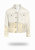 Shorter Off-White Denim Jacket with Champagne Gold Foil