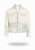 Shorter Off-White Denim Jacket with Holographic Foil