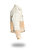 Shorter Off-White Denim Jacket with Rose Gold Foil