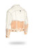 Shorter Off-White Denim Jacket with Rose Gold Foil