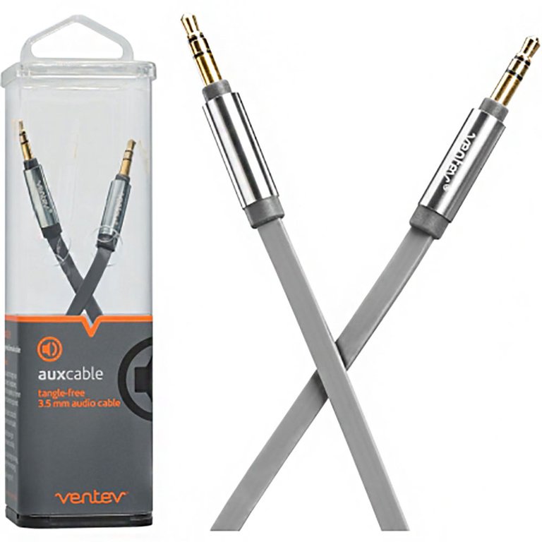 4 Ft. Auxiliary Cable - Gray - Grey