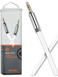 4 Ft. Auxiliary Cable - White - White