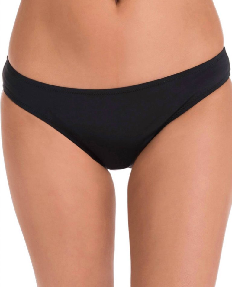 Ella Hipster Bikini Bottom In Ver Black - Ver Black