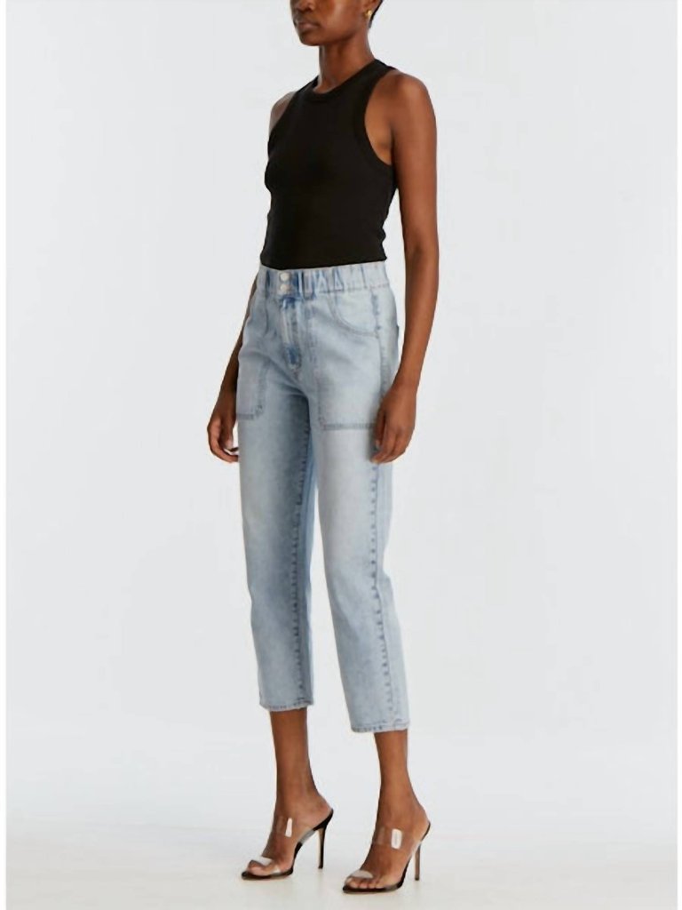 Arya Cargo Crop Pants In Cascade Sun