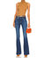 Beverly High Rise Skinny Flare Jeans In Bright Blue - Bright Blue