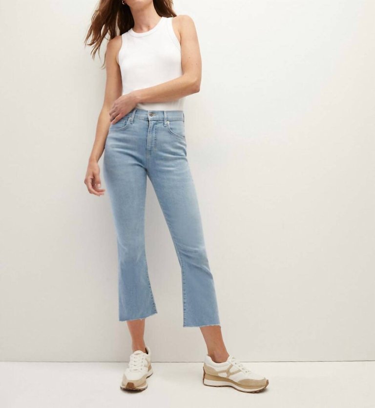 Carly High Rise Kick Flare Jeans In Bail Out