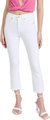 Carly Kick Flare Raw Hem Jeans - White