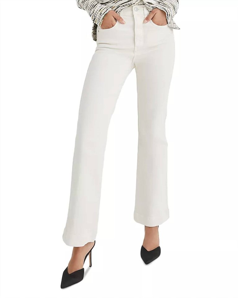 Carson High Rise Jeans In White - White