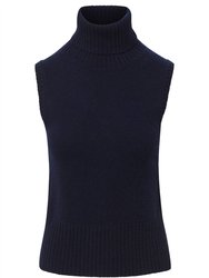 Mazzy Cashmere Shell In Navy - Navy