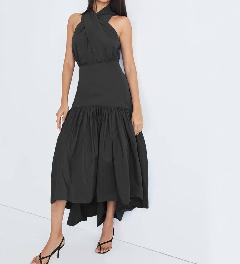Radley Asymmetric High-Low Dress - Black
