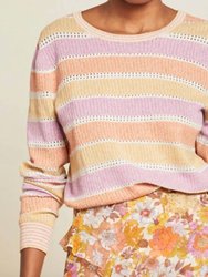 Raimi Color-Blocked Pullover Sweater - Pastel Multi