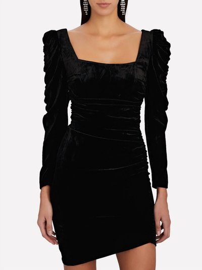 Veronica Beard Toki Asymmetric Ruched Velvet Dress product