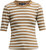 Women Crew Neck Brown Stripes Draya - Brown