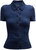 Women Henri Blue Smocked Short Sleeve Top - Blue